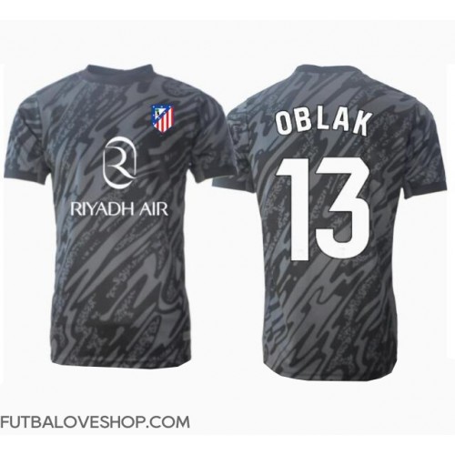 Dres Atletico Madrid Jan Oblak #13 Brankarsky Domáci 2024-25 Krátky Rukáv